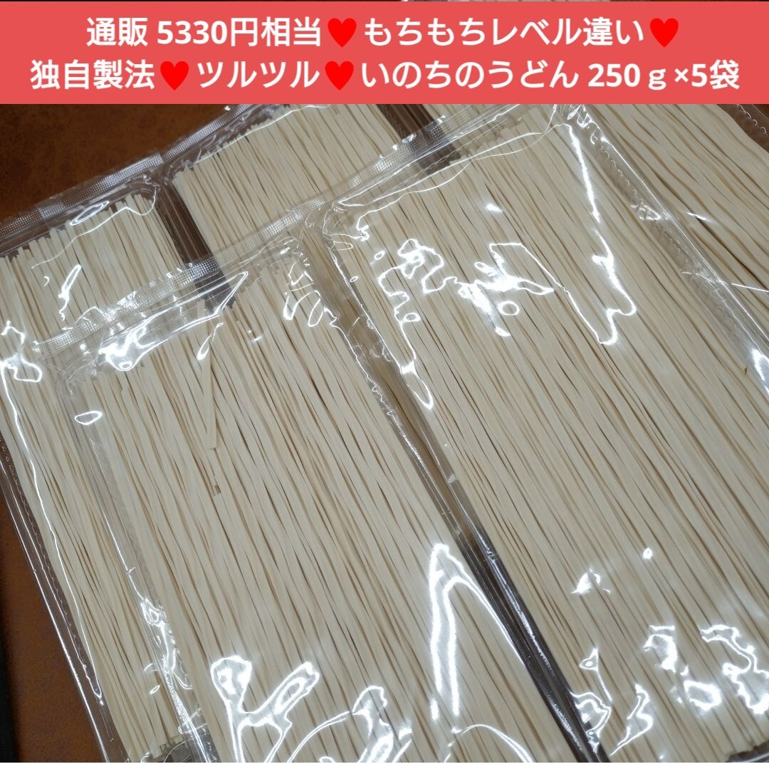 いのちのうどん 250ｇ×5 うどん 麺類 麺 干麺 冷やしうどん