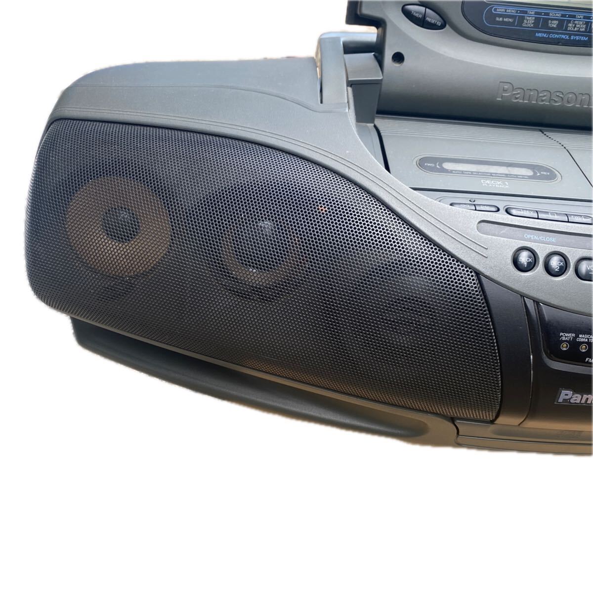 Panasonic パナソニック RX-DT75 コブラトップ ラジカセ　本体のみ　通電のみ_画像3