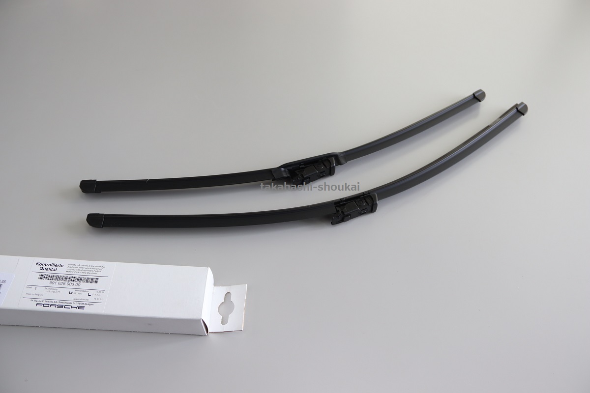 純正フロントワイパー 左右セット ポルシェ911 991型 2011年～2018年 右ハンドル車 99162890300 もしくは 99162890301 ＊要適合確認_画像1