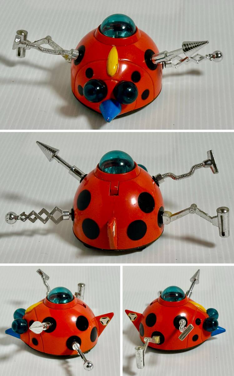 【現状品】 『テントウキ』 アニメ「タイムボカン」 タカトク 箱・パーツ欠品 タツノコプロ「タイムボカンシリーズ」の第1作目_画像2