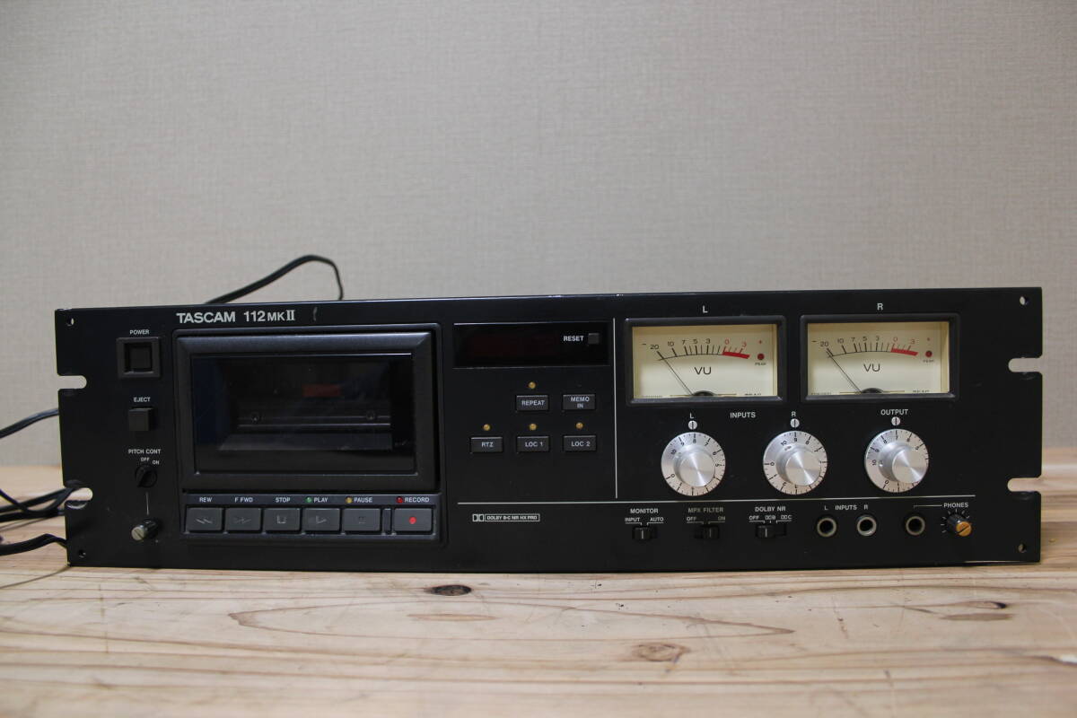 TJ09150　　TASCAM タスカム　112MK II ３モーター?カセットデッキ　業(yè)務(wù)用　