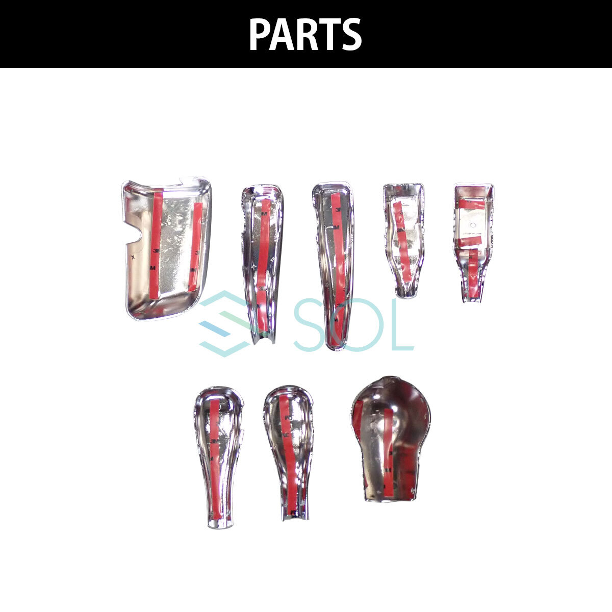 日野 エアループ プロフィア 年式：H22.9～H29.4 ミラーステーカバー 5点セット ABS製 クロームメッキ 出荷締切18時_画像2