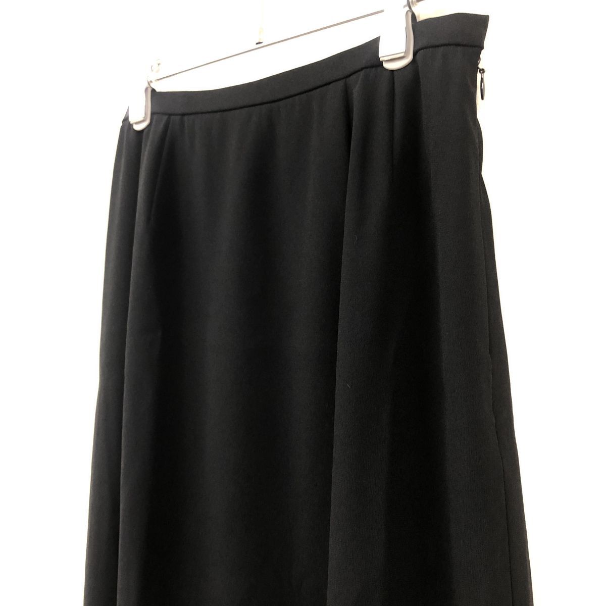 2K3115-Y-N◆タグ付◆日本製◆Leilian レリアン マキシ丈ロングスカート 冠婚葬祭 ブラックフォーマル 裏地 ◆size11 黒 トリアセテート_画像5