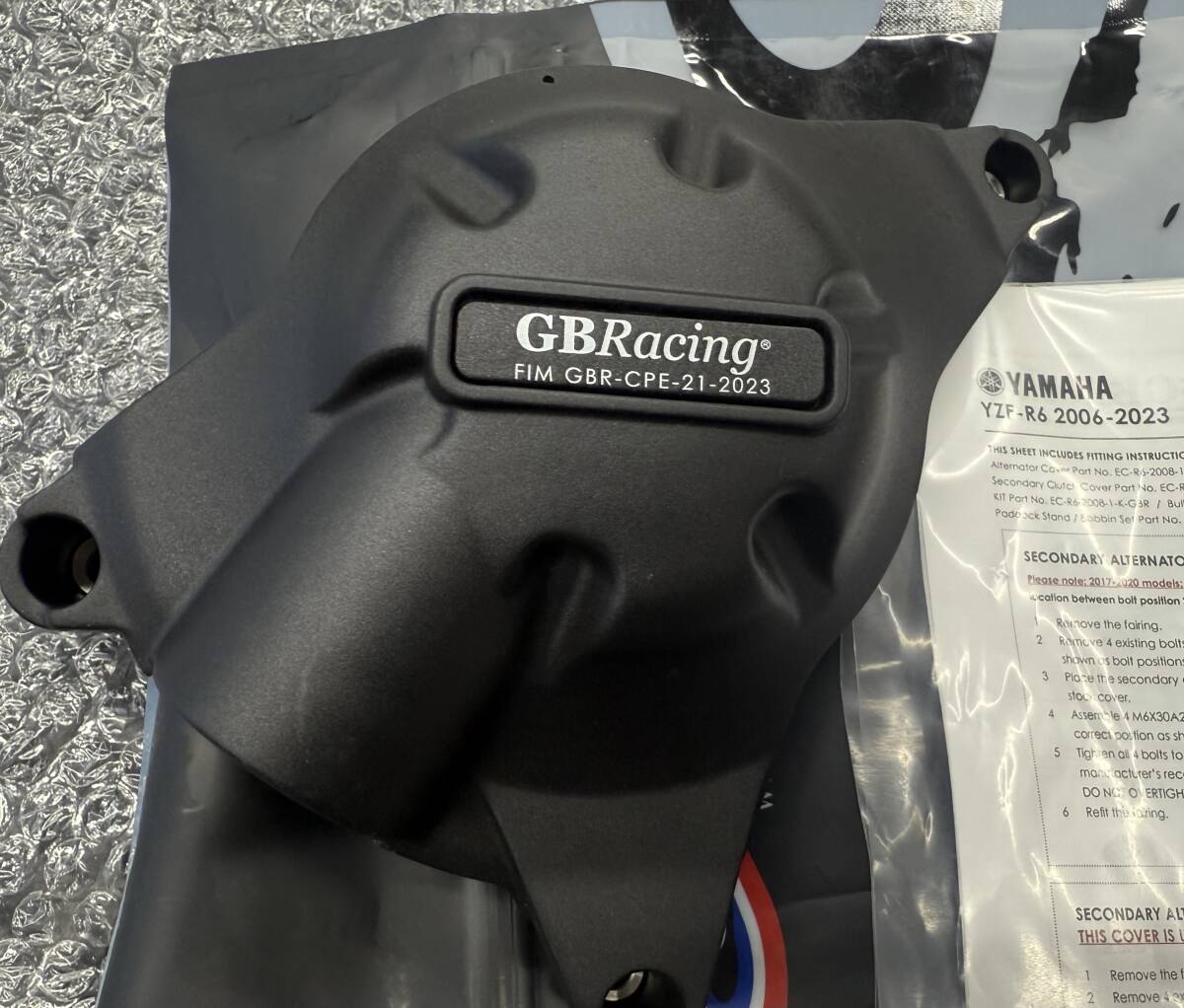 YZF-R6（06-25）GBRacing　クラッチカバー　GBレーシング　FIM公認(rèn)　エンジンカバー(２次カバー )　