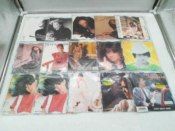 【中古EPレコード】中森明菜 Akina Nakamori 15枚セット Solitude?十戒?Desire?Tattoo?Al Mauj?他 レンタル落ちあり 7インチ シングル