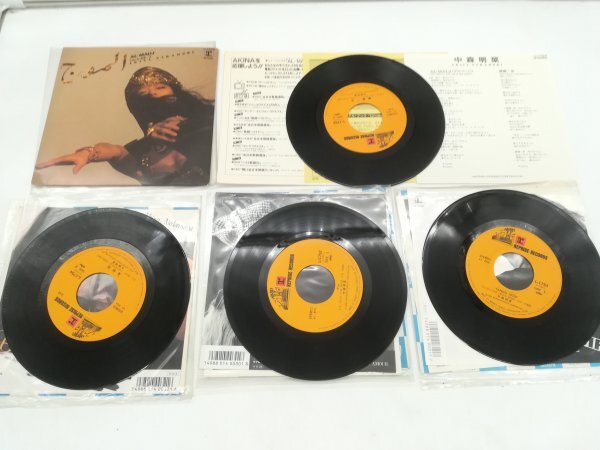 【中古EPレコード】中森明菜 Akina Nakamori 15枚セット Solitude?十戒?Desire?Tattoo?Al Mauj?他 レンタル落ちあり 7インチ シングル