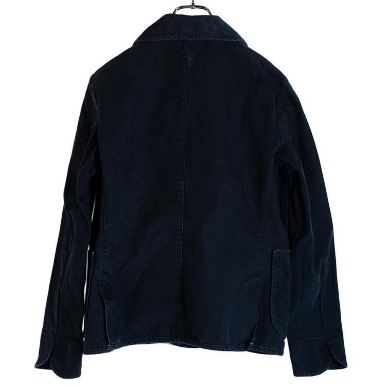 DANTON ダブルボタンワークジャケット Women's DANTON ダントン 丸襟ダブルジャケット 34 ネイビー ワークジャケット_画像2