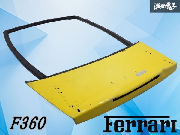 【希少!】Ferrari フェラーリ純正 F360 360 チャレンジ ストラダーレ リアゲート テールゲート パネル 単体 イエロー 棚2A22_画像1