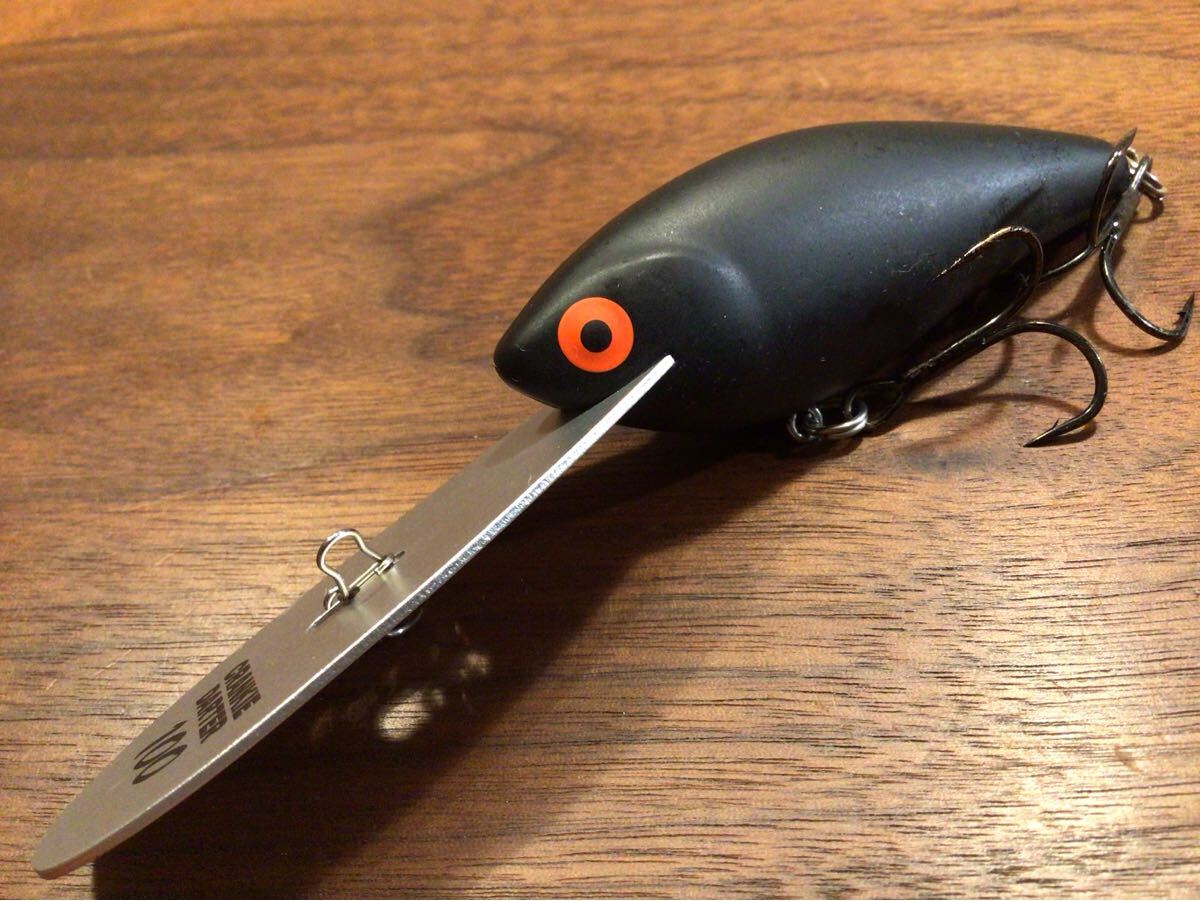 Y★美品★TIMCO ティムコ CRANKIE DARTER 100 クランキーダーター100「ボーンブラックライダー」ノイジー クランクベイト