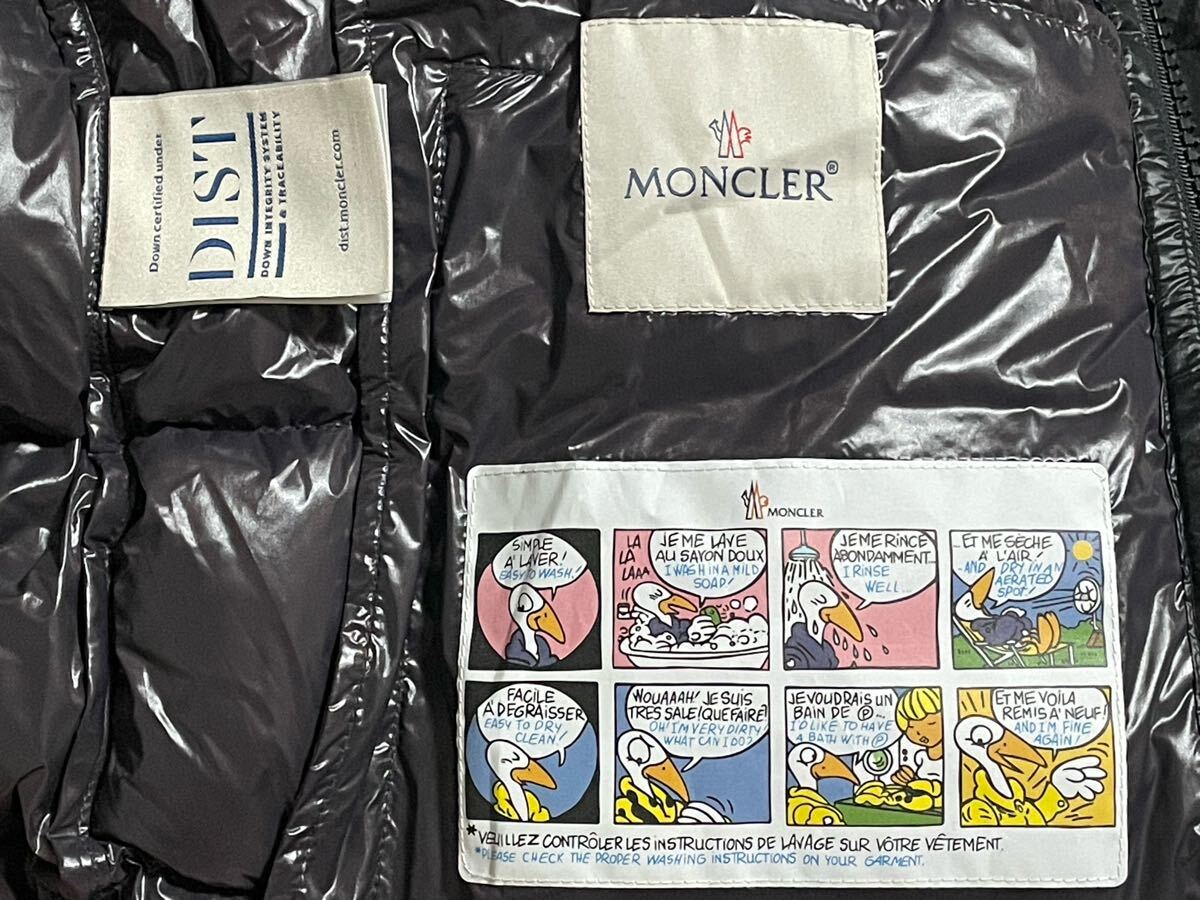 未使用 MONCLER BORMES GILET 1 ブラック ダウンベスト モンクレール フード ダウン ベスト ジャケット モンクレールジャパン 黒_画像4