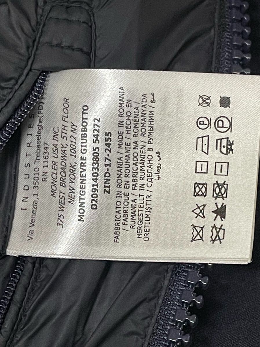 未使用 MONCLER MONTGENEVRE 2 モンクレール ネイビー ダウンジャケット 正規品 ダウン ジャケット ブルゾン MONTGENEVRE_画像9