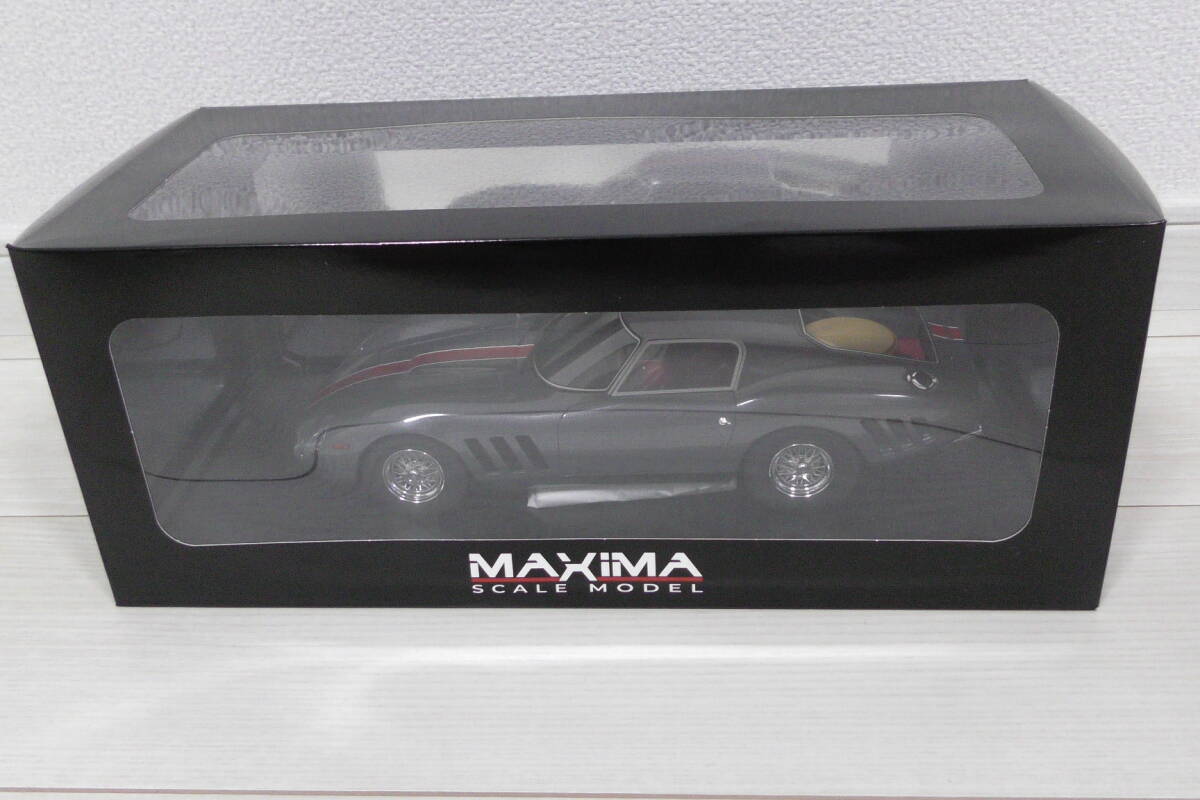 未使用品 送料無料 1/18 MAXiMA フェラーリ 250GT DROGO SPECIALE 1963 GREY MET RED_画像2