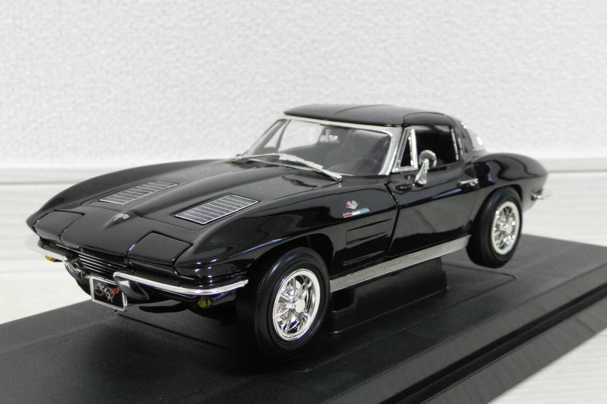 【送料無料】 1/18 コルベット スティングレー ブラック 1968 Corvette Sting Ray アメリカンマッスル_画像2