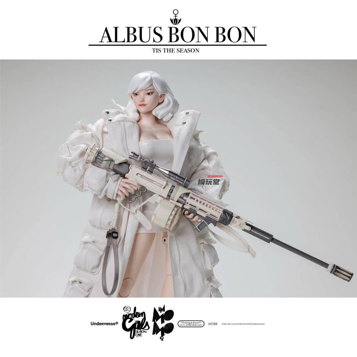 Underverse 1/6 MOMO Albus Bon Bon クリスマス 限定.Ver 未開封新品 UV202319 Limited Edition MODERN GALS Season One UV アンダーバース_画像1