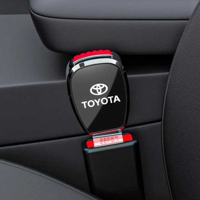 TOYOTA トヨタ シートベルト エクステンダー バックル ワンプッシュ ボタン ブラック 黒 GR SPORT TRD ds_画像6