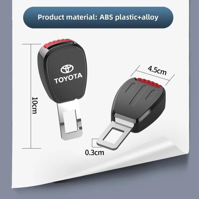 TOYOTA トヨタ シートベルト エクステンダー バックル ワンプッシュ ボタン ブラック 黒 GR SPORT TRD ds_画像7