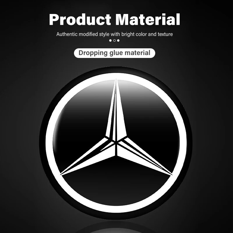 Mercedes-Benz メルセデスベンツ 3D クリスタルエンブレム 15mm 鍵穴マーク 鍵穴隠し キーレス AMG ペトロナス PETRONAS_画像4