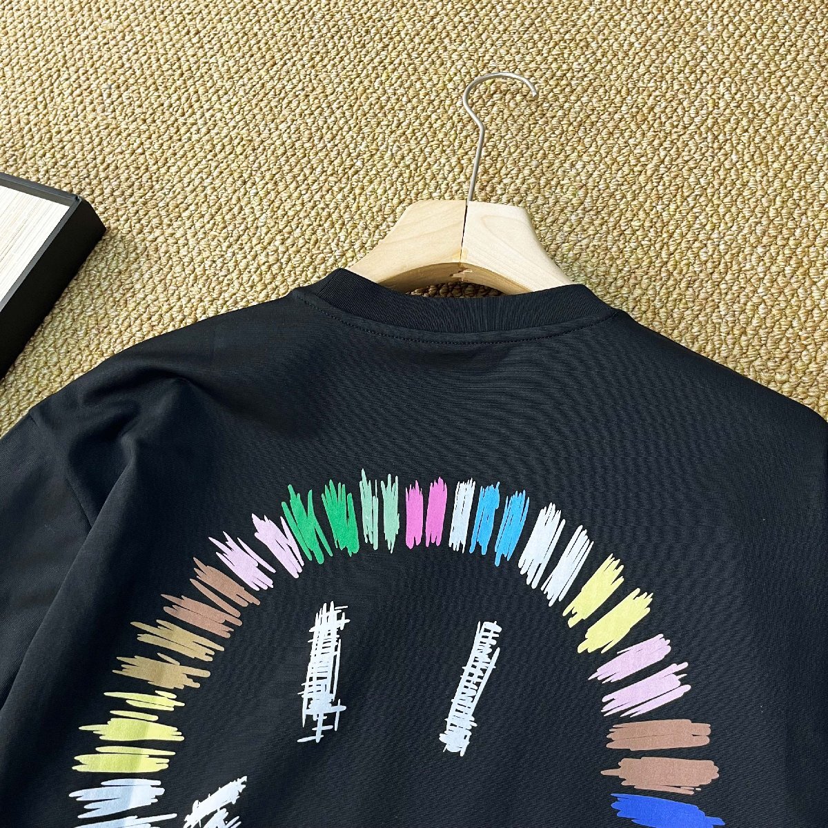 半袖 Tシャツ カナダ制造 コットン混 ソフト 笑顔柄 かわいい ゆったり カジュアル トップス プルオーバー スウェット 日常著 夏 SIZE:XL