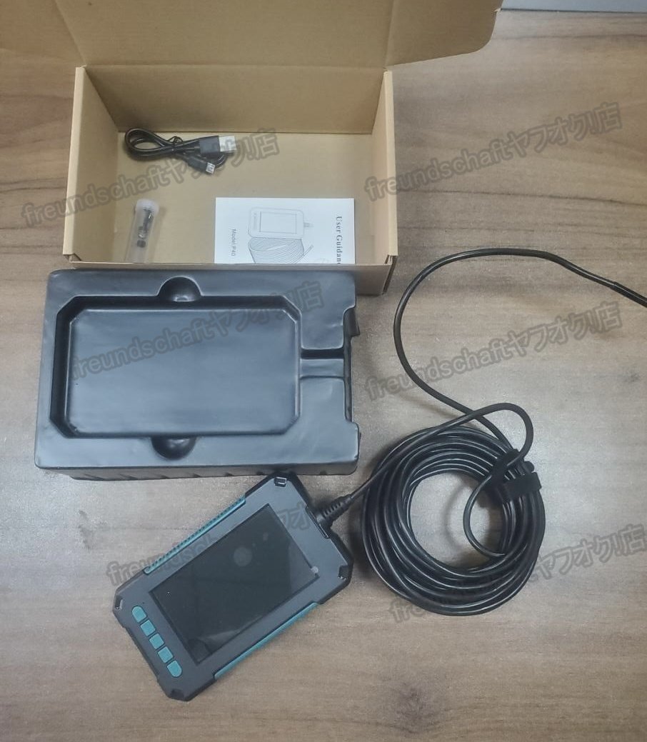 內(nèi)視鏡カメラ ファイバースコープカメラ 4.3インチ 液晶モニター付 デュアルレンズ 1080p 5m LEDライト付き スネーク カメラ zchw0288