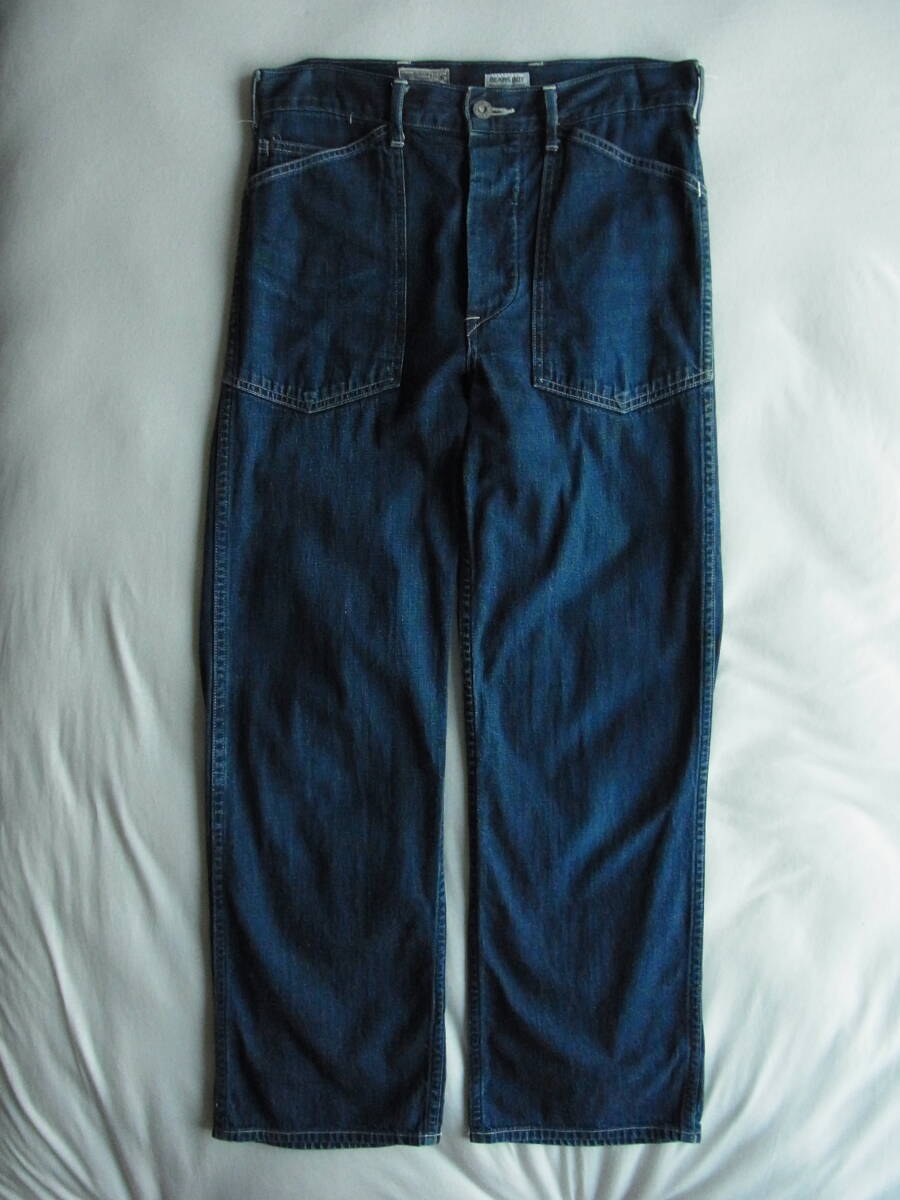 BEAMS BOY × Buzz Ricksons　ビームスボーイ × バズリクソンズ　US ARMY 作業用デニムトラウザー　日本製_画像1