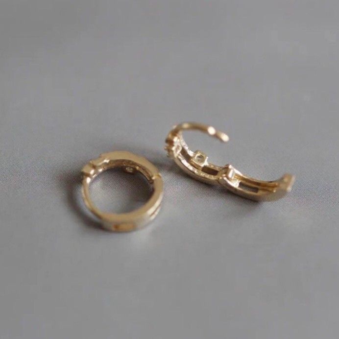 X789 ピアス レディース ゴールド k18 S925 ダイヤ プレゼント_画像5