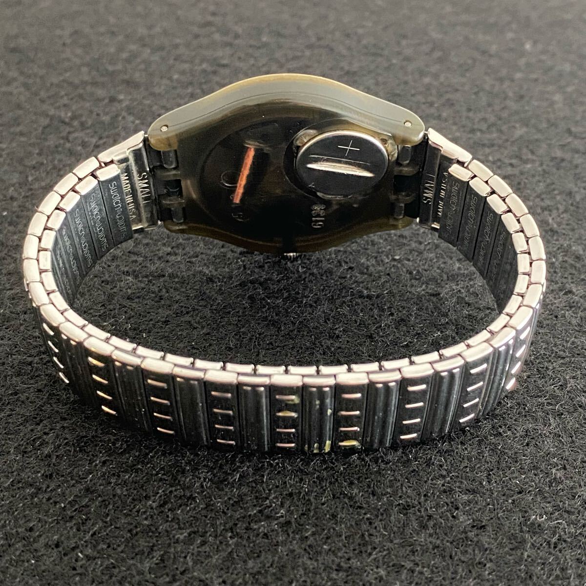 動作品 ビンテージ SWATCH AG1994 Gent Pieza ディスク時計 変わり種 スウォッチ _画像2