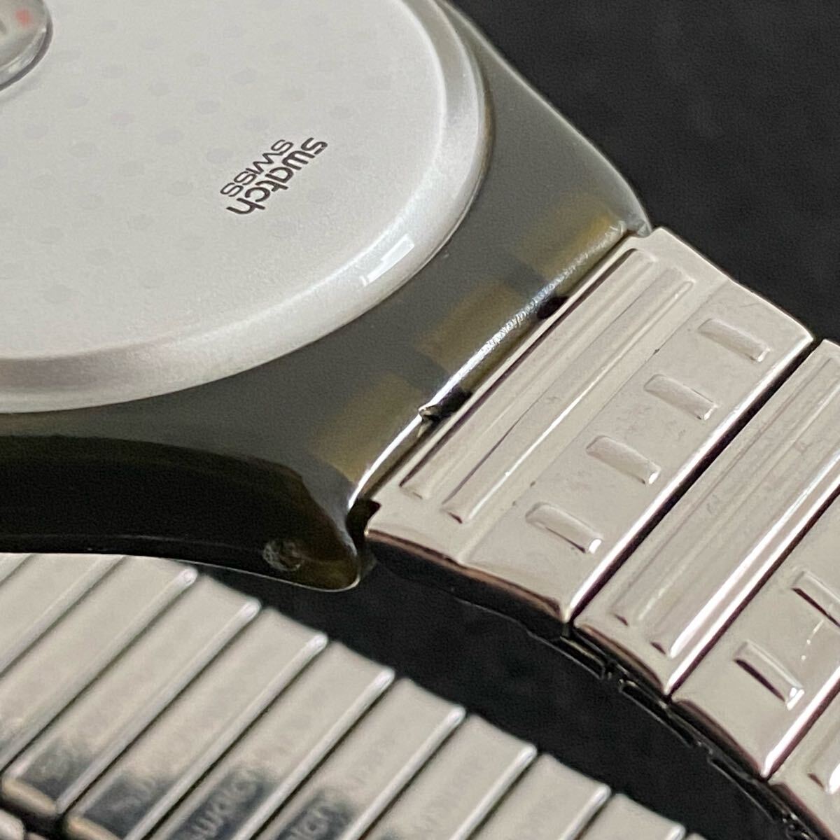動作品 ビンテージ SWATCH AG1994 Gent Pieza ディスク時計 変わり種 スウォッチ _画像5