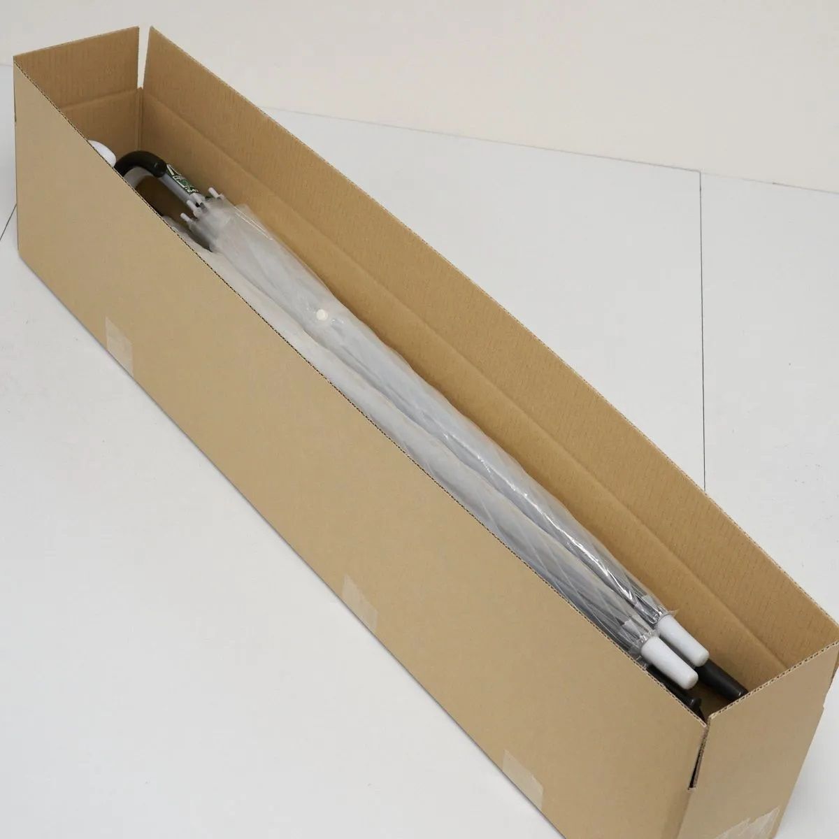 ビニール傘 70cm 10本セット USED美品 超大判サイズ まとめ売り まとめ買い 透明 ホワイト ジャンプ式 中古 エコ SDGs POE7010_画像2