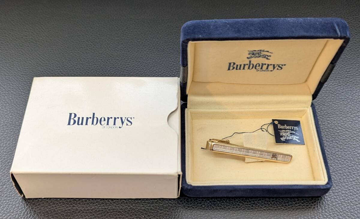 #13986 【箱付きタイピン!!】 バーバリー Burberry Burberrys 紳士小物