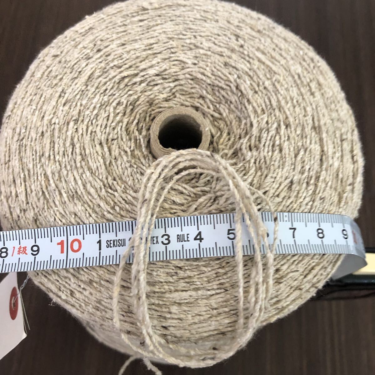 貴重!高級シルク100％　番手1/5【13176 極太シルクロイヤルミルクティーネップ】　　約0.7kg