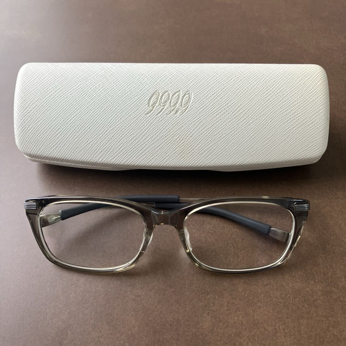 999.9/フォーナインズ/NPM-25/クリスタルスモーク×アンティークシルバー/メガネ