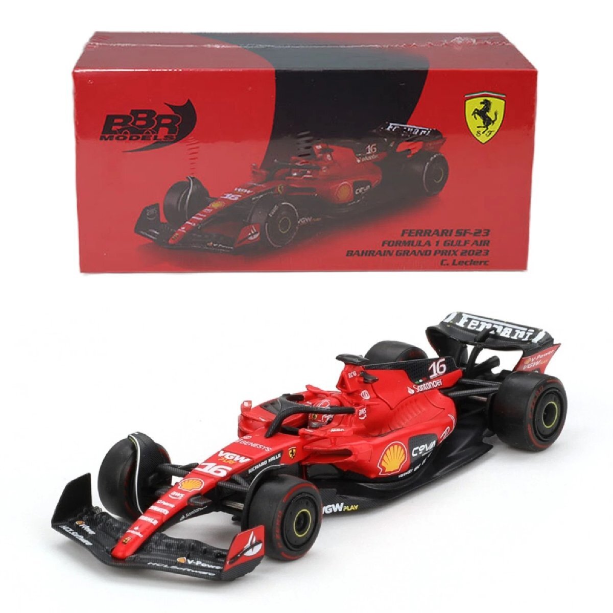 BBR 1/64 フェラーリ F1 SF23 2023 #16 シャルル・ルクレール バーレーンGP Ferrari C. Leclerc_画像1