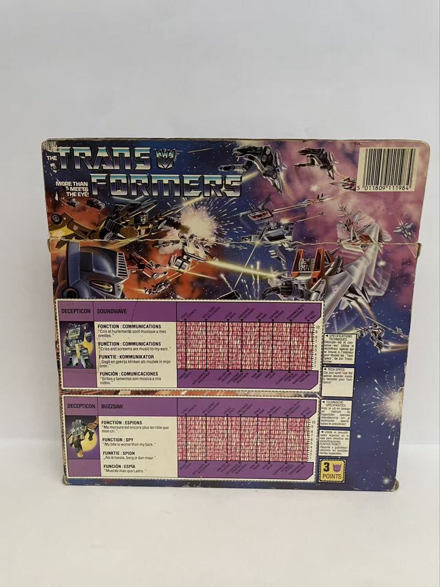 當(dāng)時物トランスフォーマー G1 サウンドウェーブ SOUNDWAVE takara 