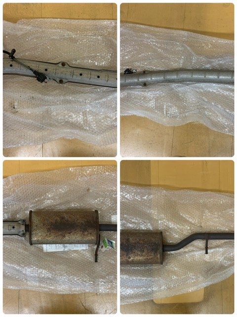 ☆大特価☆　スバル　ステラ　DBA-RN1　マフラー　1セット　Fマフラー中古品　Rマフラーは社外品　西濃運輸の送料著払い　宅配不可です