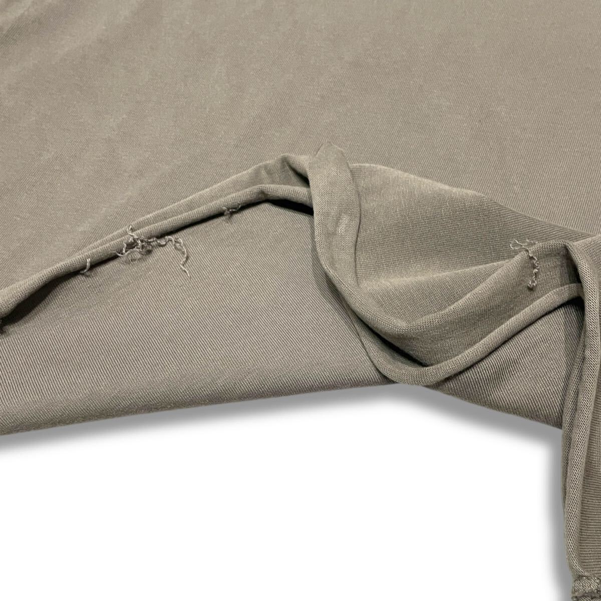 37 國內(nèi)正規(guī)品 Rick Owens リックオウエンス Tommy Heavy Oversized Tee RU01B1283-BA オーバーサイズ Tシャツ 切りっぱなし 34 メンズ