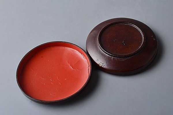 t-k241【和み】茶道具　時代　青貝香合　検 茶道具煎茶道具中國古玩臺灣煎茶民藝美術(shù)品李朝高麗新羅清朝書道具 