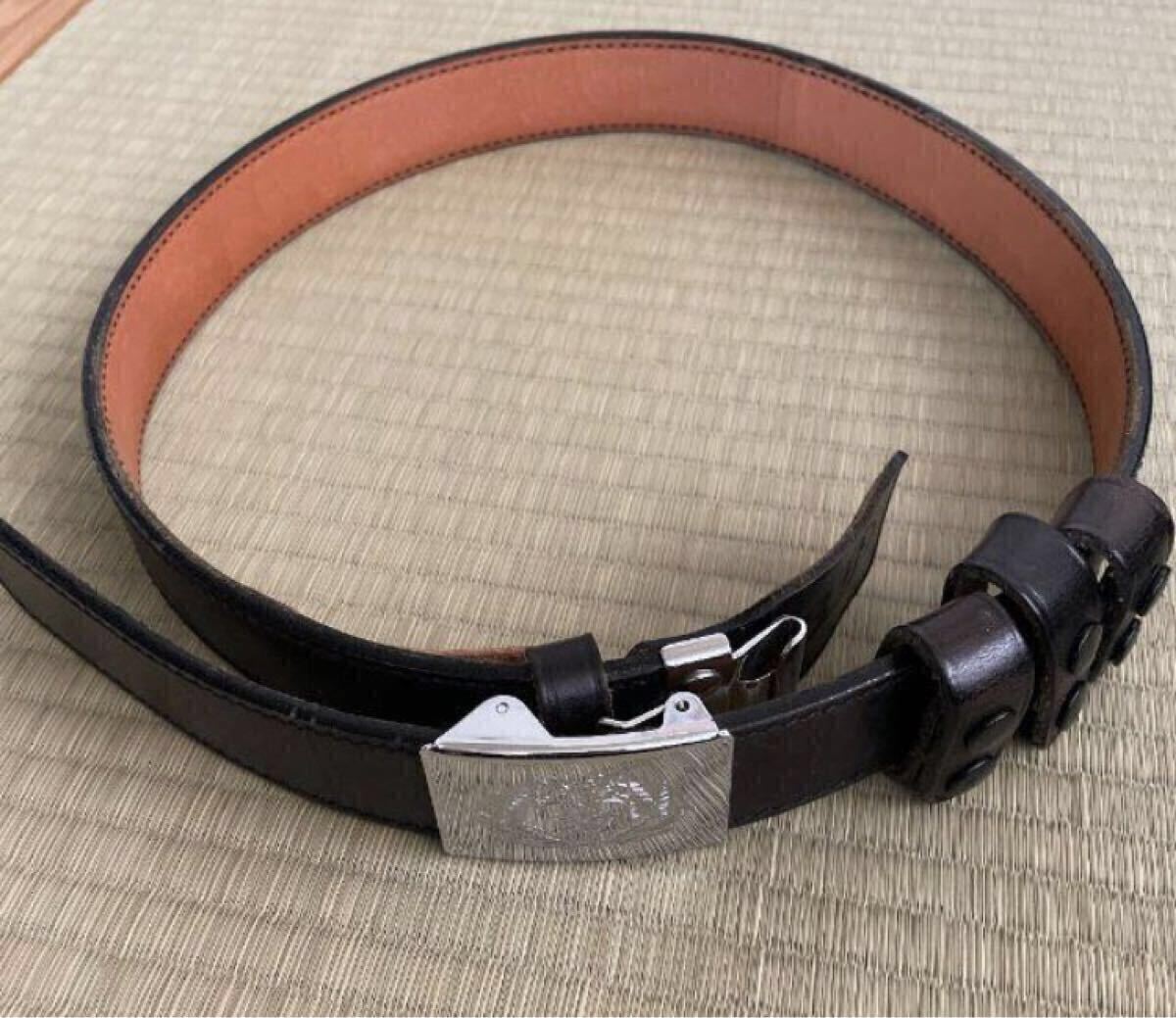 帯革 3號(hào) 警視庁規(guī)格 東京 ベルト レザーベルト お巡りさん 警察グッズ コレクション 