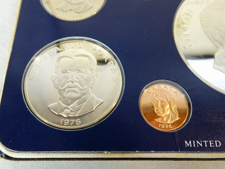 フランクリンミント パナマ プルーフ貨幣セット 1975 パナマ共和国 プルーフ通貨セット 9枚 1975年 銀貨 フランクリン