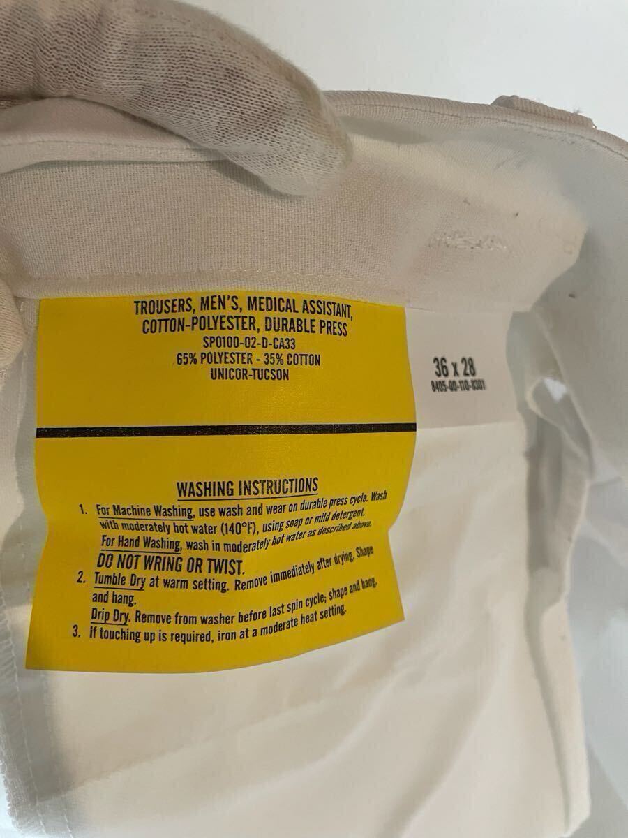 デッドストック 00s 米軍 実物 メディカル トラウザース イデアルジッパー 検)ヴィンテージ USA us army リーバイス old 70s 60_画像5