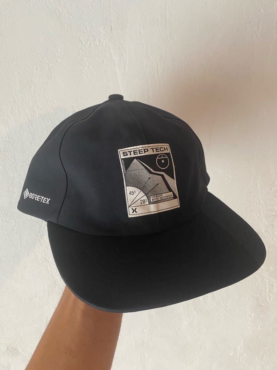 名作 ノースフェイス スティープテック ゴアテックス キャップ ブラック 検）ヴィンテージ USA us army リーバイスold 70s 60s y2k 大戦_画像1