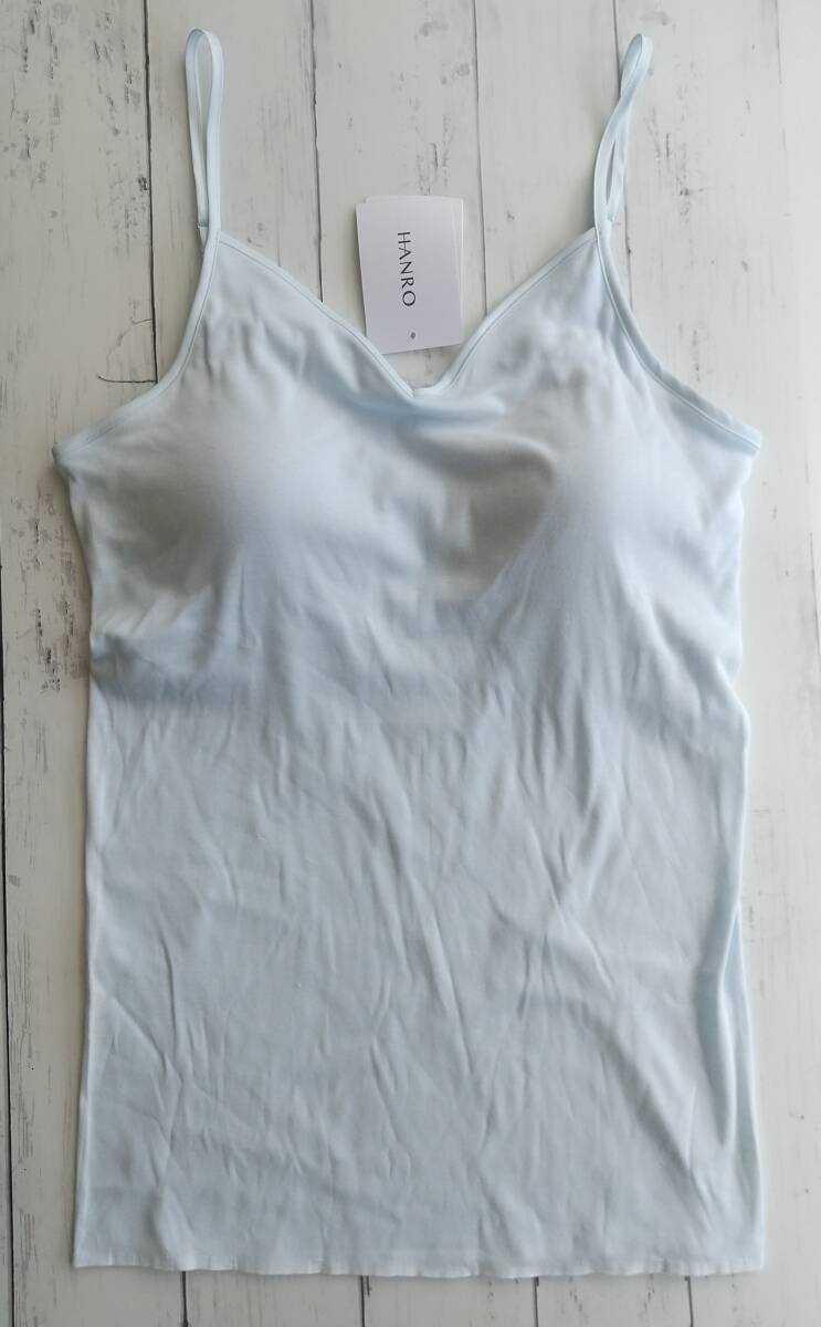 ★送料無料:匿名配送★《HANRO》ハンロ コットンシームレス  カップ付キャミソール L_画像2