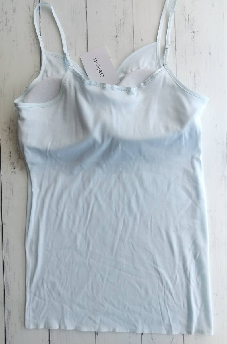 ★送料無料:匿名配送★《HANRO》ハンロ コットンシームレス  カップ付キャミソール L_画像3