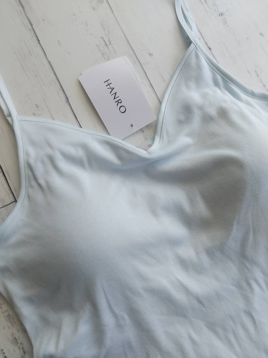 ★送料無料:匿名配送★《HANRO》ハンロ コットンシームレス  カップ付キャミソール L_画像1