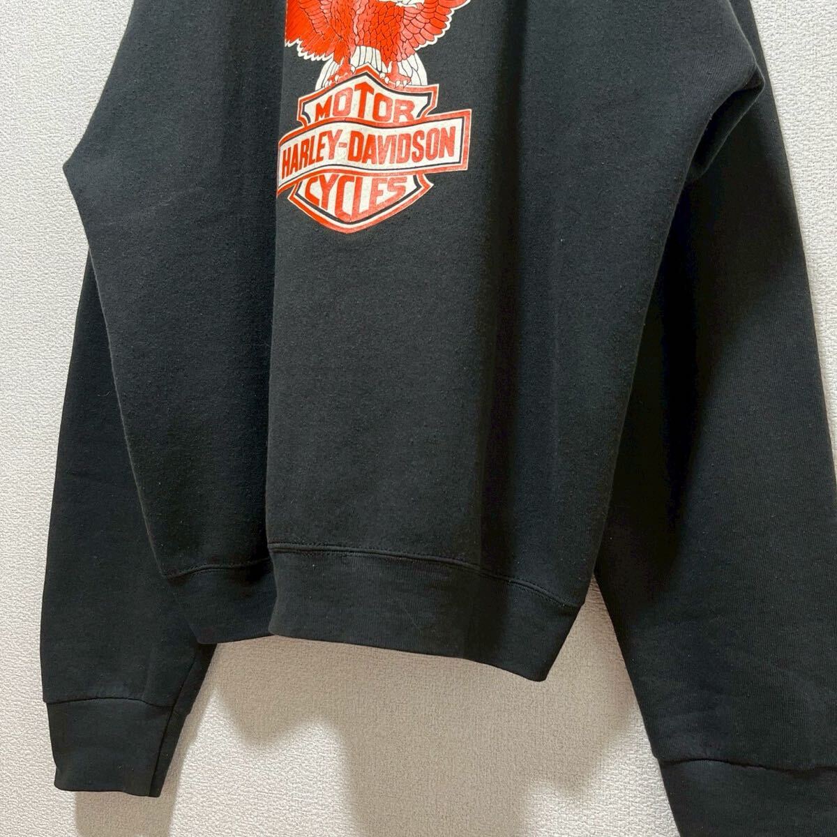 【超スペシャル】80's HARLEY-DAVIDSON プルオーバー ブラック_画像4