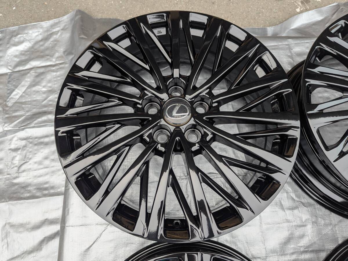 鍛造 レクサス LM500h 純正 19インチ 7J +35 PCD120 黒塗装品 4本_画像4