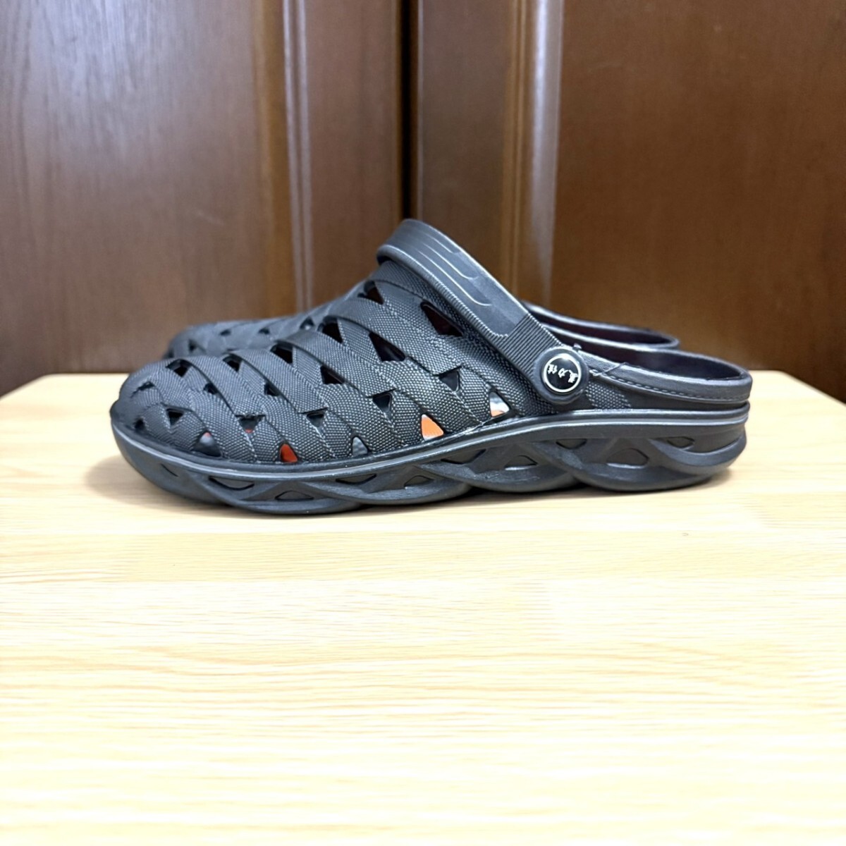 サンダル メンズ 2WAY スリッパ 前閉じ バックストラップ クッション性 ブラック Bタイプ 27.0の画像8