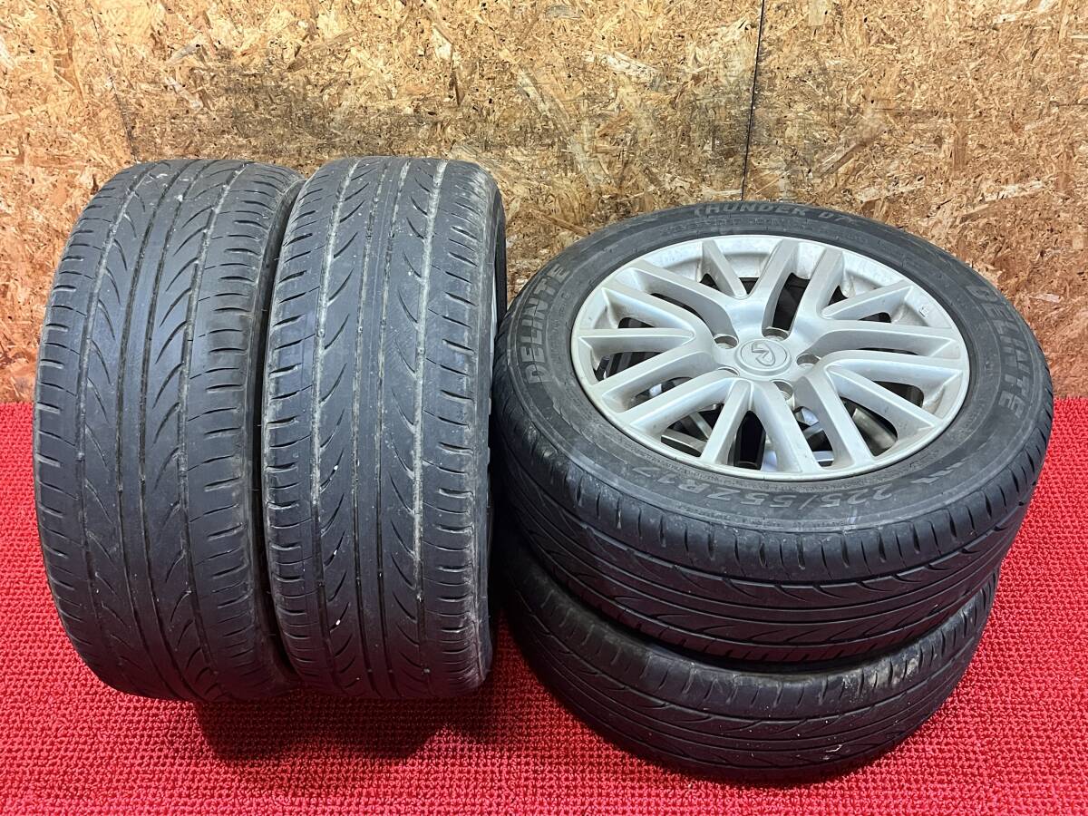 日産フーガ 純正ホイール 17×7J ＋16 5穴 PCD114.3 DELINTE THUNDER D7 225/55/R17 売切!!