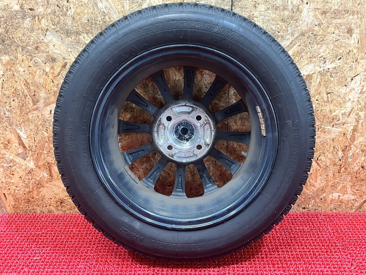 Strategy 14×4.5J ＋45 4穴 PCD100 BRIDGESTONE BLIZZAK VRX2 155/65/R14 軽自動(dòng)車等に 売切!!