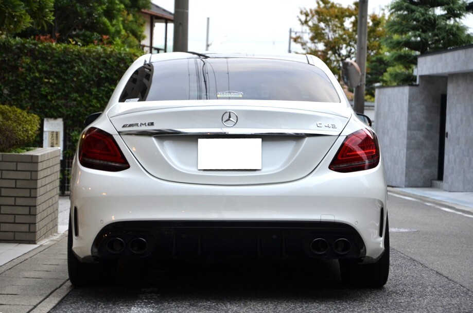 AMG C43 4MATIC（后期モデル） 3Lツインターボ 車(chē)高調(diào)KW（Ver3） 9速AT ダイヤモンドホワイト 車(chē)両評(píng)価4,5點(diǎn)極上極美車(chē)