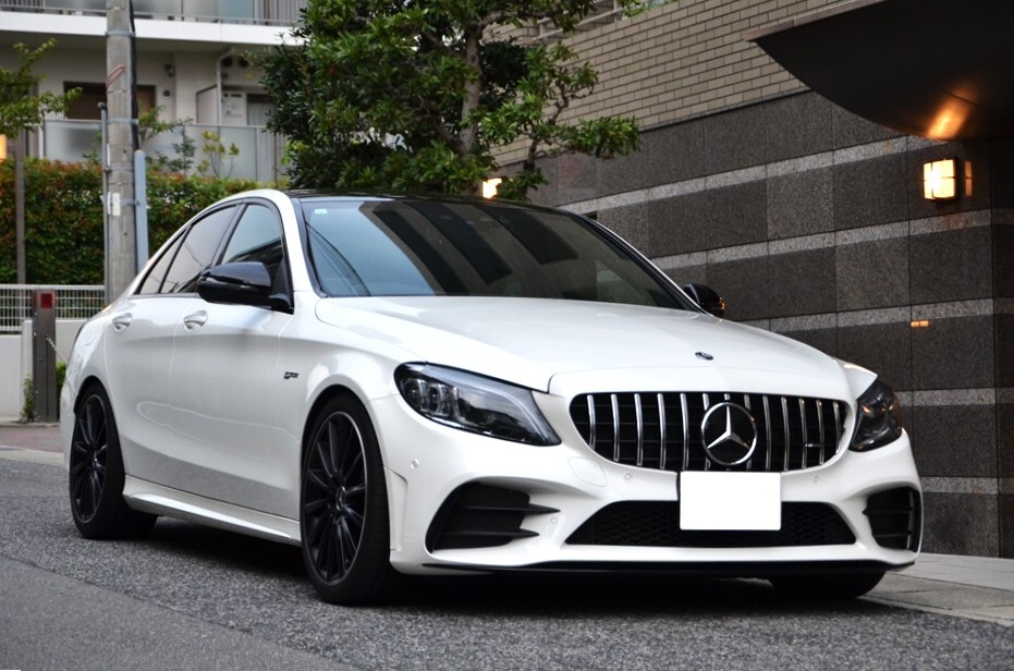 AMG C43 4MATIC（后期モデル） 3Lツインターボ 車(chē)高調(diào)KW（Ver3） 9速AT ダイヤモンドホワイト 車(chē)両評(píng)価4,5點(diǎn)極上極美車(chē)